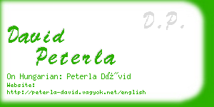 david peterla business card